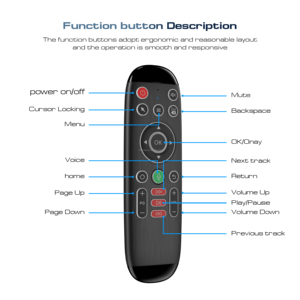 2.4G Chuột không khí điều khiển từ xa cho Android TV Box, PC, cho Windows M6 chuột không khí với 7 màu sắc Backlit bàn phím bằng giọng nói không dây - Product Image 2