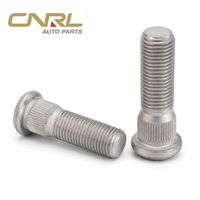 Perno ruota zigrinato M12x1.25 in acciaio al carbonio grado 10.9 zincato, ricambio per mozzo auto Nissan OE 40222-C6000 40222-G9501