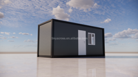 Nouvelle technologie de conteneur de bureau, structure en acier, cadre soudé, conteneur pliable en kit, maison en conteneur comme dortoir