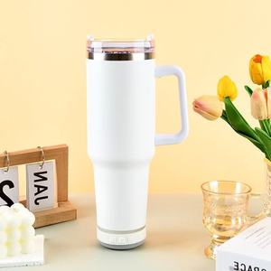 Tazas de música inteligentes de fábrica con altavoz sublimación de colores 40oz Acero inoxidable Bluetooth vaso recto <span class=keywords><strong>taza</strong></span> de viaje - Product Image 4