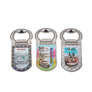 Imán de nevera OEM Barcelona, abridor de latas, recuerdos turísticos de Pisa, Grecia, diseños personalizados de Papúa Nueva Guinea - Product Image 1
