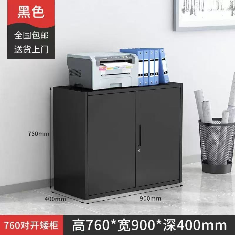 Meuble bas noir à double porte