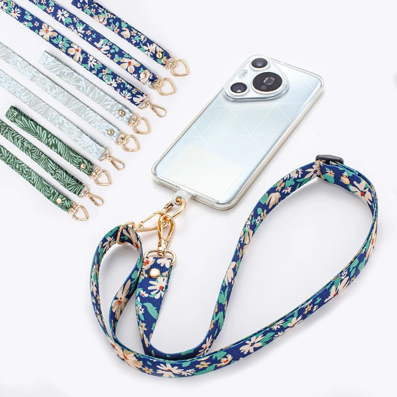 Adjustable Flower Crossbody Cell Phone Lanyard Strap Adjustable Flower Crossbody Cell Phone Lanyard Strap