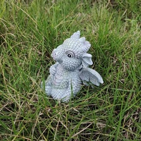 Classic Resin Cartoon Dragon 4-teiliges Set DRD22 Figuren Lesebücher für Wohn-und Wohnzimmer dekor Multi-Room-Display