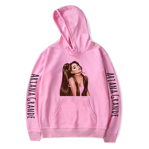 ariana grande crop top moletom com capuz