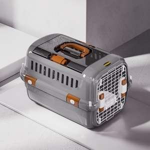 Köpekler için yeni tasarım kırmızı havayolu nakliye onaylı plastik seyahat taşıma kafesi - Product Image 2