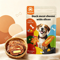 Friandises pour chiens en gros : Tranches de poitrine de canard lyophilisées, riches en protéines, à base d'un seul ingrédient, avec fromage