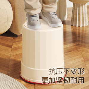 Press Ring Trash Can Cylindrical 12L And Above Big Size Indoor Use For Living Room Kitchen Bedroom Bathroom Office - Product Image 3