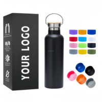 Wholesale Customised 500ml Stainless Steel Double Wall Water Bottle Personalised with Custom Logo No Minimum Order Sale