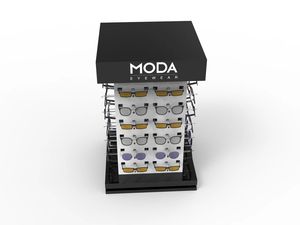 Kính râm hiển thị đứng vuông Acrylic kính mặt trời hiển thị Kệ 4 mặt sàn đứng kệ cho cửa hàng bán lẻ và siêu thị - Product Image 5