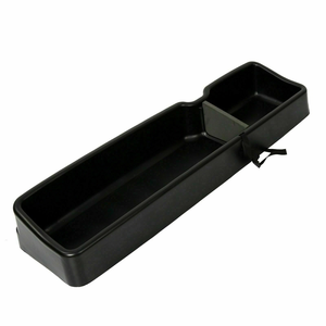 Boîte de rangement sous le siège pour Ford F150 SuperCrew/Crew Cab 2015-2025, organisateur noir - Product Image 1