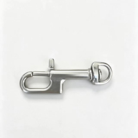 Mousqueton pivotant en acier inoxydable, mousqueton simple pour la plongée, clip à ressort rotatif pour équipement de plongée sous-marine et matériel marin