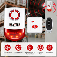 Système d'alarme d'urgence sans fil Daytech pour personnes âgées, télécommande portable avec interrupteur à tirer et bouton, alarme continue de 3 minutes