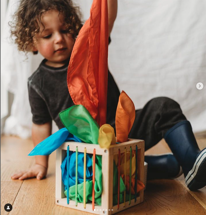 Wooden Shape Sorter Cube Colorful Multi Sensory Shapes Activity Cube Baby Developmental Learning Toy Gift for Baby Girls Boys