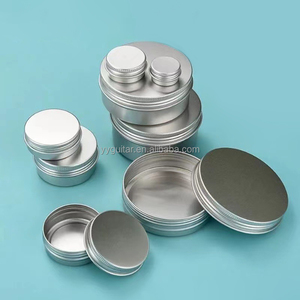 热卖不同容量化妆品收纳包药丸罐化妆品定制彩色线封茶罐蜡烛铝盒 - Product Image 3