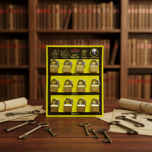 Alta calidad 20/25/30*12 Uds pintura de cobre lado abierto latón pintado apertura lateral candado de hierro - Product Image 4