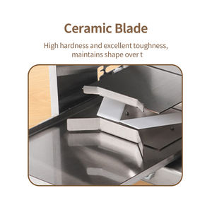 เครื่องปิ้งขนมปังเบอร์เกอร์ลดราคา เครื่องทำเบอร์เกอร์แบบใช้มือ  เครื่องหั่นขนมปังสแตนเลสเชิงพาณิชย์  เครื่องตัดเบเกิลเบอร์เกอร์ - Product Image 6