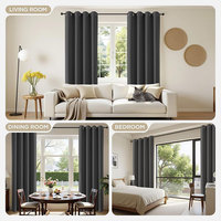 ARODDY Rideaux occultants thermiques en polyester de qualité supérieure, multi-patents, 62"L*42"W, pour studio et maison