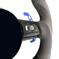 Volant en fibre de carbone LED pour Volkswagen MK7 GOLF GTI GTS R-LINE POLO SCIROCCO GTD GTE MK6 CC Passat Jetta Golf7.5 6R