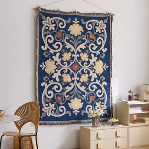 Tapisserie murale turque iranienne, style bohème, design abstrait, décoration rectangulaire en tissu pour l'intérieur, pour le Ramadan - Product Image 4