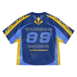 Camiseta recortada Boxy Fit con logotipo personalizado para hombre, diseño vintage de algodón 100% pesado de gran tamaño - Product Image 3