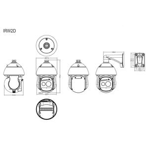 Caméra PTZ thermique à dôme haute vitesse avec défroissement optique 8MP, prise en charge NVR, audio bidirectionnel et sirène intégrée pour la <span class=keywords><strong>surveillance</strong></span> de sécurité - Product Image 4