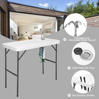 Table à filet portable en plastique à choix multiples pour le camping et la pêche