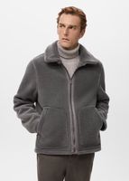Veste matelassée unisexe pour homme avec doublure en polaire Sherpa, pull personnalisé, manteau d'hiver pour les occasions décontractées en plein air, pour une tenue chaude