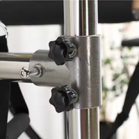 Machine de Pilates Reformer avec cadre en bois de chêne, chaise de Pilates, baril, correcteur de colonne vertébrale et ensemble lit de balançoire
