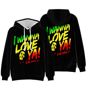 <strong>Bob</strong> <strong>Marley</strong> Polyester <strong>Hoodie</strong> Sublimation Blank Hoodies Wholesale Cheap and High Quality Hoodies 3d - Product Image 3