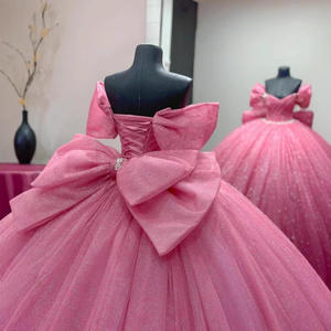 Vestidos de Noche LY-PD0249, Vestidos de Fiesta, Vestidos de Gala Coloridos de Lujo con Lentejuelas, Tul, Volantes, Lazo, Vestido de Graduación - Product Image 2