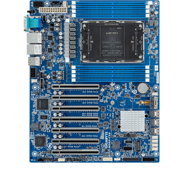 GIGABYTE Workstation Motherboard MS03-CE0 4th/5th Generation Xeon Scalable processor Intel C741 DDR5 RAM Server Motherboard