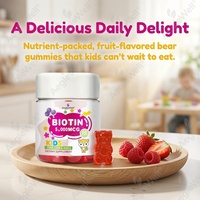 Gummies de biotine AegleWell pour enfants, très demandées, vitamines pour les cheveux, la peau et les ongles, favorisent une croissance saine et des ongles forts