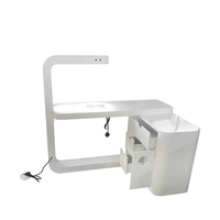 Table à ongles portable moderne en bois avec ventilateur et dépoussiéreur, table de manucure, mobilier de salon, bureau pour technicien des ongles avec lampe