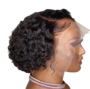 Style européen et américain noir enveloppé à la main Tube court bob <span class=keywords><strong>coiffure</strong></span> bandeau perruque <span class=keywords><strong>pour</strong></span> <span class=keywords><strong>les</strong></span> <span class=keywords><strong>femmes</strong></span> - Product Image 5