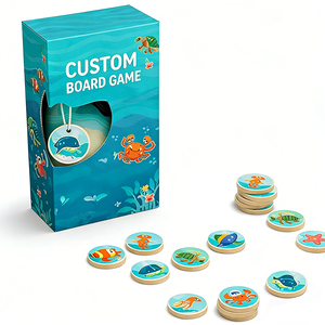 Personalized Factory Custom Printed Paper Board Game OEM Educational Cognitive Table Game Portable Wholesale for Travel - Product Image 1