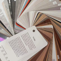 Muestras de Paneles de Pared WPC de Material Ecológico y Cartas de Colores para Decoración de Interiores