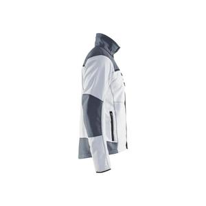BLAKLADER - 495525241094XS Veste polaire coupe-vent Blanc/Gris-VESTES DE TRAVAIL EAN 7330509485194 - Product Image 4