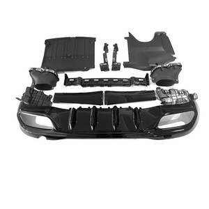 Mercedes-Benz C-Class ชุดตัวกระจาย W206ด้านหลัง ABS 2022-2025ท่อไอเสียสำหรับสไตล์ C63 - Product Image 2