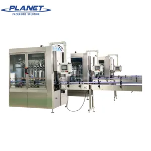 PLANET MACHINE Máquina de llenado de aceite comestible de oliva y maní de girasol completamente automática para aceite Línea de producción de aceite de cocina de 500ml