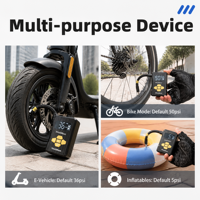 Mini pompe à vélo portable pour vélo de route 130 PSI, pompe à air électrique rechargeable pour vélo avec arrêt automatique OEM
