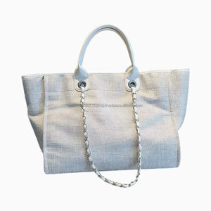 Sac fourre-tout d'été en toile grande capacité, style luxe, pour femme, sacs à main de créateur, vente en gros, prix abordable 2026 - Product Image 6