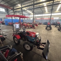 Mini Cultivador Agrícola Diésel de 18 HP, Alta Productividad y Multifuncional para la Agricultura con Toldo Parasol Opcional