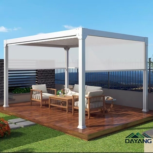Pérgola Bioclimática de Aluminio <span class=keywords><strong>Airfun</strong></span> con Revestimiento en Polvo Resistente a la Corrosión y a los Rayos UV, Fácil de Montar en Exteriores - Product Image 5