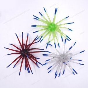 En stock, vente en gros, OEM, leurres <span class=keywords><strong>de</strong></span> pêche TPE bicolores 20mm, leurres souple type oursin <span class=keywords><strong>de</strong></span> mer pour <span class=keywords><strong>la</strong></span> pêche au <span class=keywords><strong>dorade</strong></span>, au bar et au mandarin - Product Image 4