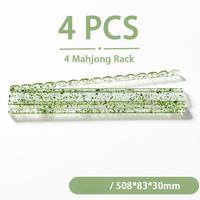Règle de Mahjong transparente en acrylique à paillettes, organisateur de cartes en forme de U, outil indispensable pour les salles de jeux à domicile et le jeu de Mahjong