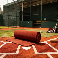 Tapete de Béisbol Premium de 6*12 pies, Césped Sintético Antideslizante con Base Gruesa y Resistente al Desgaste para Jaulas de Bateo
