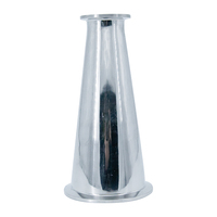 Réducteurs concentriques à trois colliers SS316L 76,2 mm et 101,6 mm (3 et 4 pouces) TC91 mm et TC119 mm pour raccords de connexion