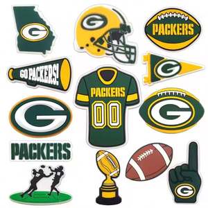 Vente en gros de décorations de chaussures personnalisées en PVC style PittsburghSteelers de l'équipe de football américain - Product Image 3