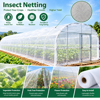 Filet anti-insectes agricole en HDPE sur mesure, stabilisé aux UV, pour serre et jardin, filet de lutte antiparasitaire pour maisonnettes